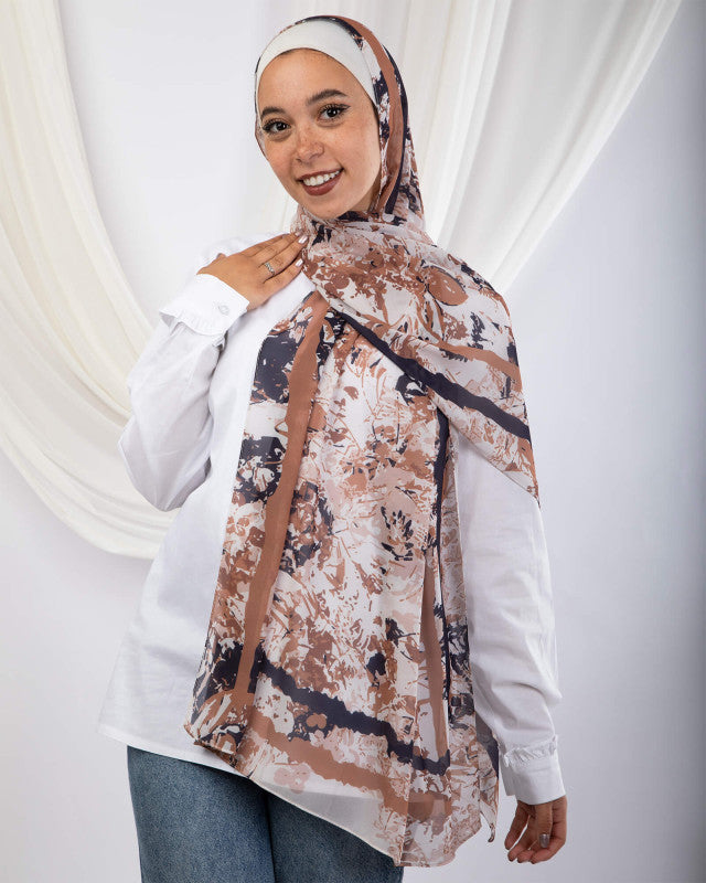 Tie Shop | Ginger Spice طرحة شيفون - ايشارب شيفون