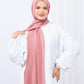 Tie Shop | Blush Pink	طرحة شيفون سادة - ايشارب شيفون سادة