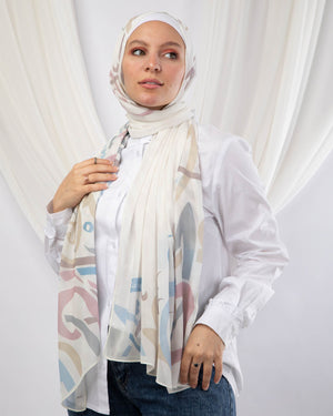 Tie Shop | Kufie Beauty طرحة شيفون - ايشارب شيفون