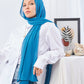 Tie Shop | Plain Wide Crinkled Chiffon | طرحة شيفون سادة - ايشارب شيفون سادة 