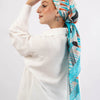 Wild Jasmine - Turquoise - Off White