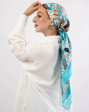 Tie Shop | Wild Jasmine Square Scarf طرحه مربعه مطبوعه