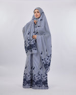 Embroidered 2 pieces Isdal, اسدال فسكوز قطعتين, Baby Blue,اسدالات رمضان,خامه فسكوز