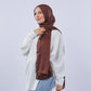 Tie Shop | Plain Wide Crinkled Chiffon | طرحة شيفون سادة - ايشارب شيفون سادة 