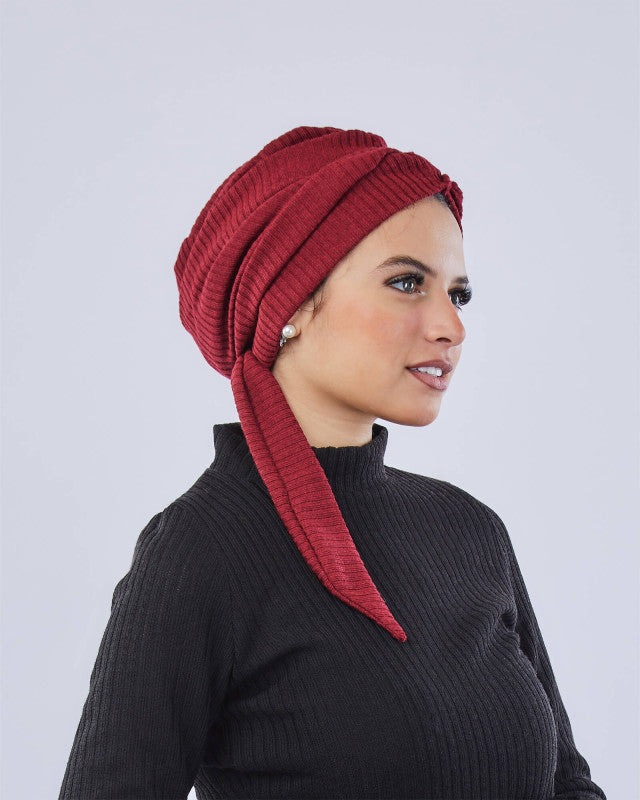 Warmy Turban With Ribbon