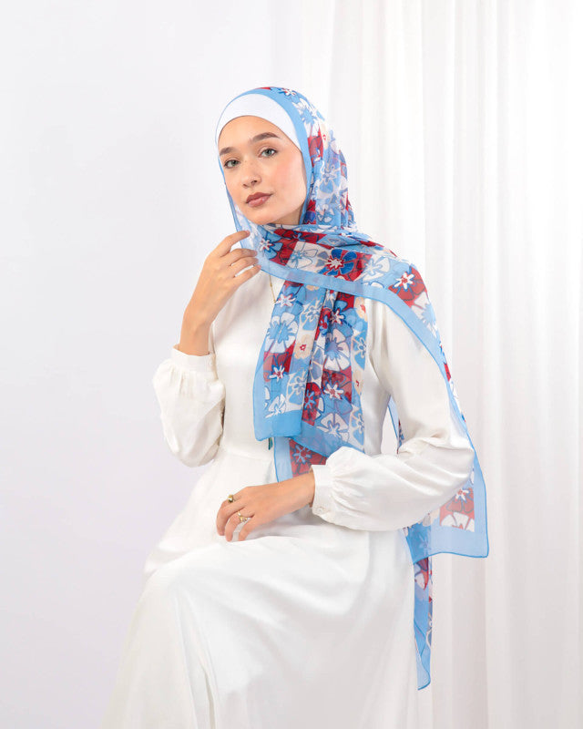 Tie Shop | Printed Chiffon Silk	طرحة شيفون - ايشارب شيفون