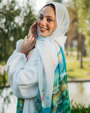 Tie Shop | Air Balloon Chi-Chi Scarf طرحة شيفون - ايشارب شيفون