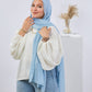 Tie Shop | Plain Wide Crinkled Chiffon | طرحة شيفون سادة - ايشارب شيفون سادة 