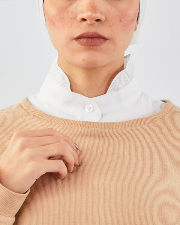 Tie Shop | Flower Chemise Collar	  مكملات حجاب - رقبة قطن