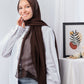 Tie Shop | Plain Wide Crinkled Chiffon | طرحة شيفون سادة - ايشارب شيفون سادة 