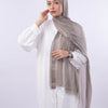 Soft Kuwaiti scarf - Fossil Grey
