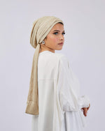 Tie Shop | Crinkled Turban With Ribbon تربون كوريشة