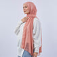 Tie Shop | Plain Crinkled Chiffon طرحة شيفون سادة  