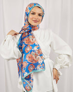 Tie Shop | Paisly Sea طرحة حرير - ايشارب حرير