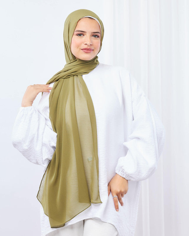 Tie Shop | Earthy Collection Scarf طرحة شيفون سادة - ايشارب شيفون