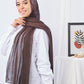 Tie Shop | Plain Wide Crinkled Chiffon | طرحة شيفون سادة - ايشارب شيفون سادة 