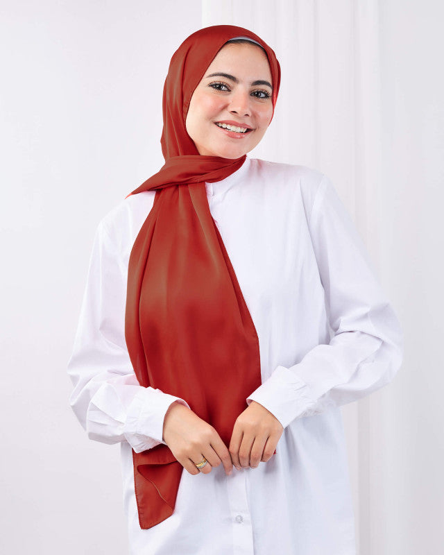 Tie Shop | Plain Satin Scarf	طرحة ستان - ايشارب ستان