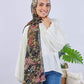 Tie Shop | Printed Crinkled Chiffon	طرحة شيفون - ايشارب شيفون