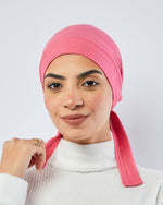 Tie Shop | Cotton Bonnet With Ribbon	بونية قطن  - بونية تحت الطرحة - بونية تحت الحجاب - بونية تحت الايشارب