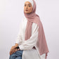 Tie Shop | Blush Pink	طرحة شيفون سادة - ايشارب شيفون سادة