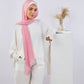 Tie Shop | Plain Wide Crinkled Chiffon | طرحة شيفون سادة - ايشارب شيفون سادة 