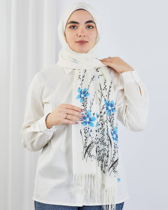 Printed  Linen Scarf