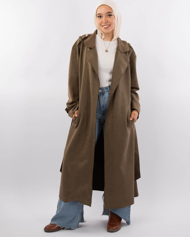 Tie Shop | Modish Trench Coat جاكت طويل - بالطو طويل