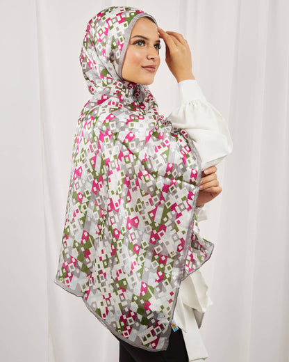 Tie Shop | Snow Crystals طرحة حرير- ايشارب حرير