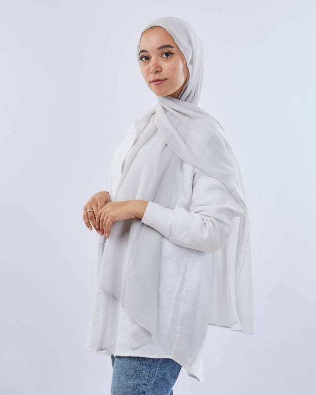 Tie Shop | Plain Crinkled Chiffon طرحة شيفون سادة  