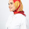 Dream Kites Scarf - Red - Gold