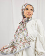 Tie Shop | Snow Crystals طرحة حرير- ايشارب حرير