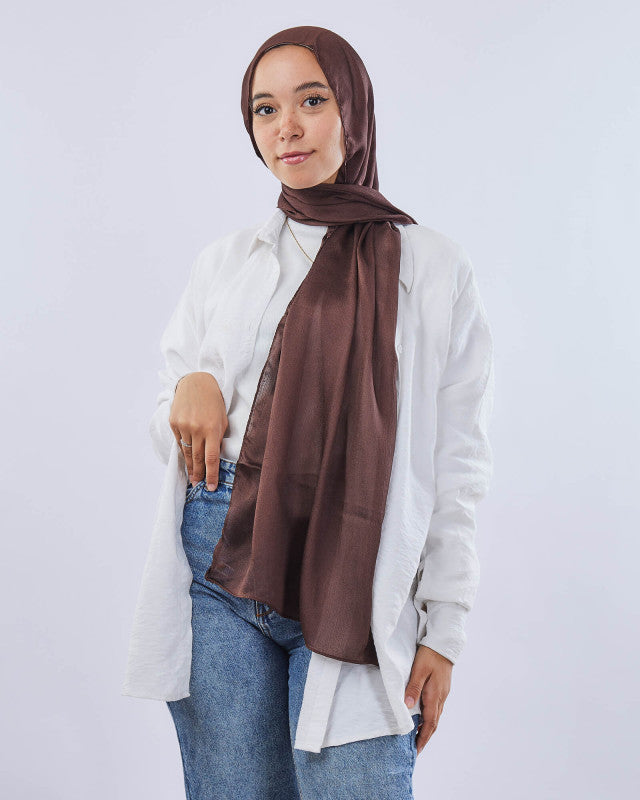 Tie Shop | Plain Crinkled Chiffon طرحة شيفون سادة  