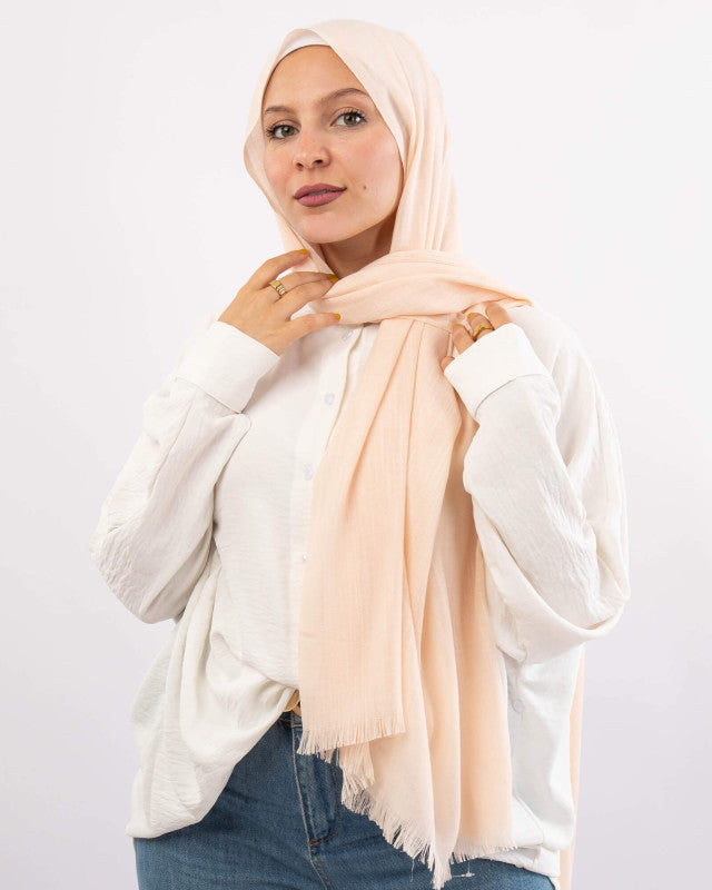 Plain Linen Scarf	طرحة قطن  - ايشارب قطن