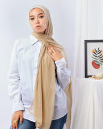 Tie Shop | Plain Wide Crinkled Chiffon | طرحة شيفون سادة - ايشارب شيفون سادة 