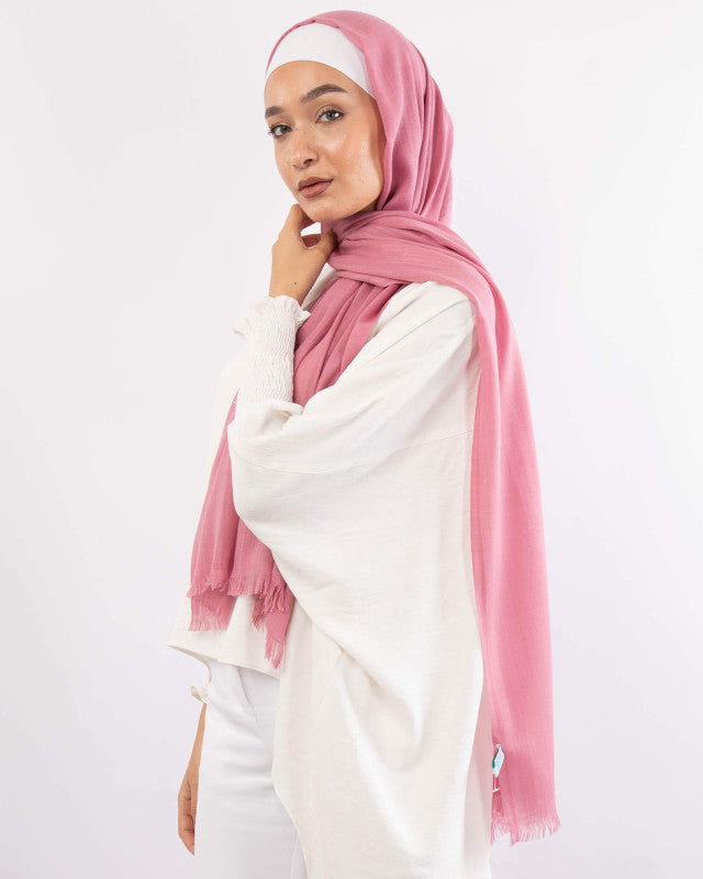 Plain Linen Scarf	طرحة قطن  - ايشارب قطن