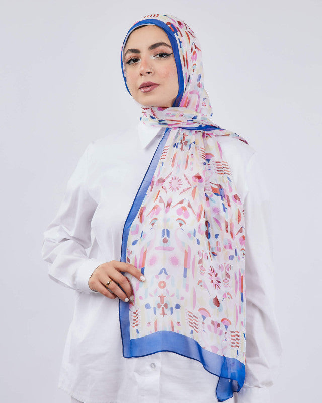 Tie Shop | Printed Chiffon Silk	طرحة شيفون - ايشارب شيفون