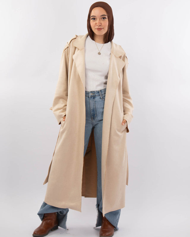 Tie Shop | Modish Trench Coat جاكت طويل - بالطو طويل