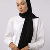 Cotton Lycra Scarf - Black