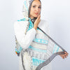 Turquoise Sea - Off White - Turquoise