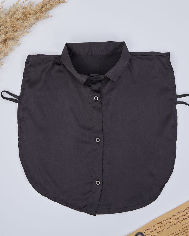 Black Basic Satin Collar