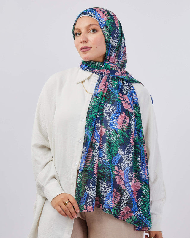 Tie Shop | Printed Crepe Chiffon	طرحة شيفون - ايشارب شيفون