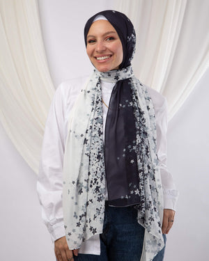 Tie Shop | Black Beauty طرحة شيفون - ايشارب شيفون