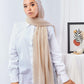 Tie Shop | Plain Wide Crinkled Chiffon | طرحة شيفون سادة - ايشارب شيفون سادة 
