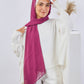Tie Shop | Plain Wide Crinkled Chiffon | طرحة شيفون سادة - ايشارب شيفون سادة 