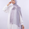 Delicate Kuwaiti Scarf - Lavender Gray