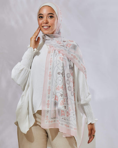 Tie Shop | Moroccan Blush طرحة شيفون - ايشارب شيفون
