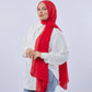 Tie Shop | Plain Wide Crinkled Chiffon | طرحة شيفون سادة - ايشارب شيفون سادة 