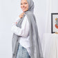 Tie Shop | Plain Wide Crinkled Chiffon | طرحة شيفون سادة - ايشارب شيفون سادة 