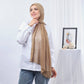Tie Shop | Plain Wide Crinkled Chiffon | طرحة شيفون سادة - ايشارب شيفون سادة 