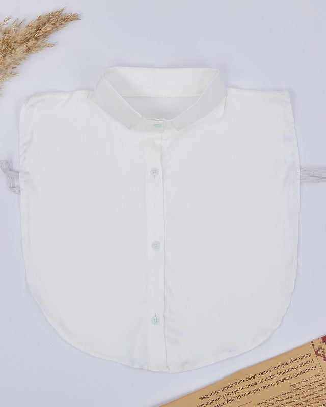 white Basic Satin Collar